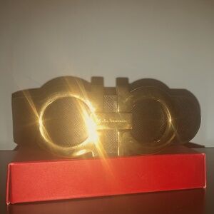 Salvatore Ferragamo - Reversible and adjustable Gancini belt